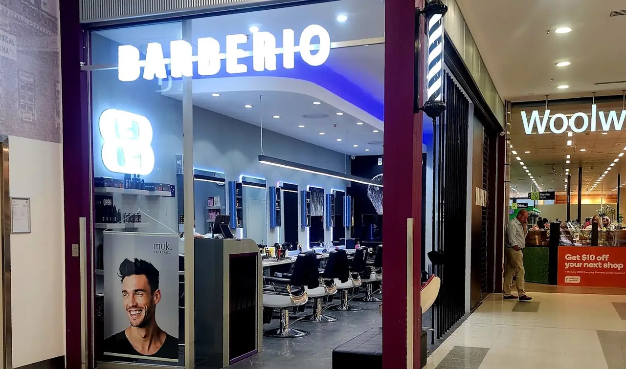 BARBERIO shopfront in the Alexander St complex, Crows Nest